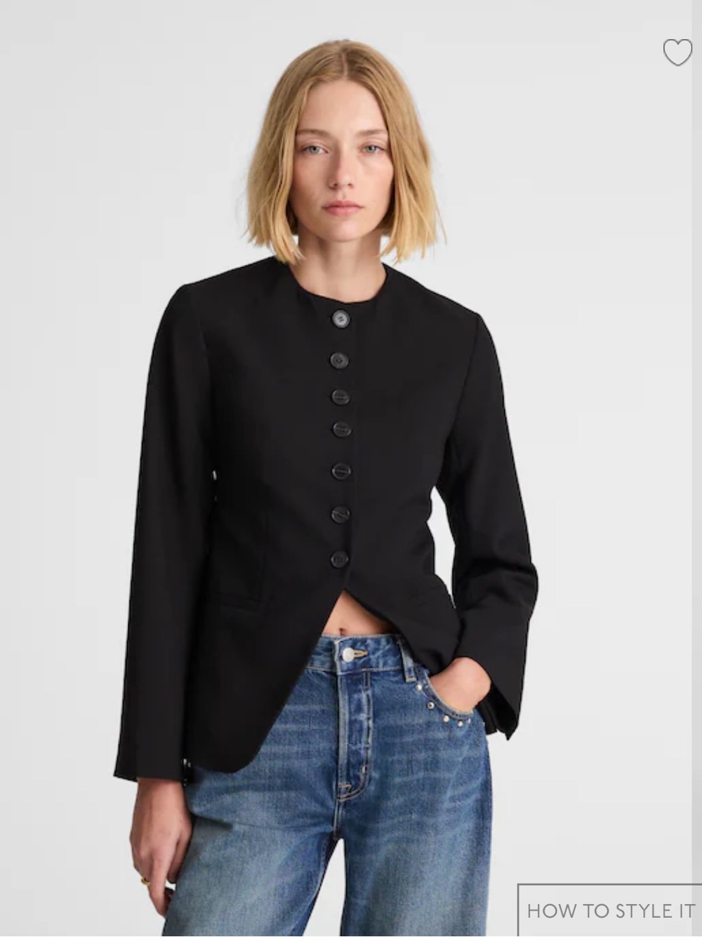 NWT Madewell The Nolita Cutaway Blazer